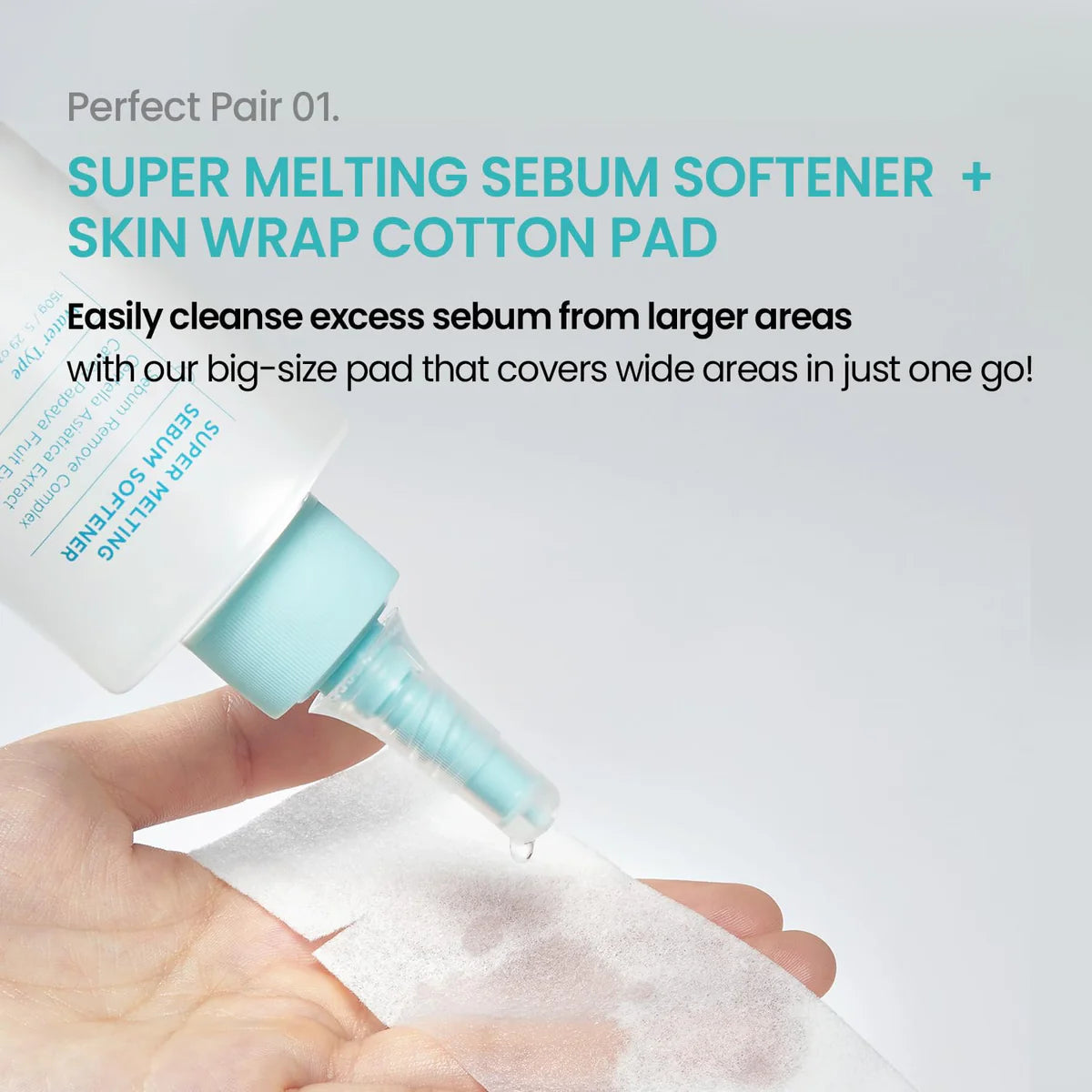 SUPER MELTING SEBUM SOFTENER 150 ML WITH 40 SKIN WRAP COTTON PADS INCLUDED