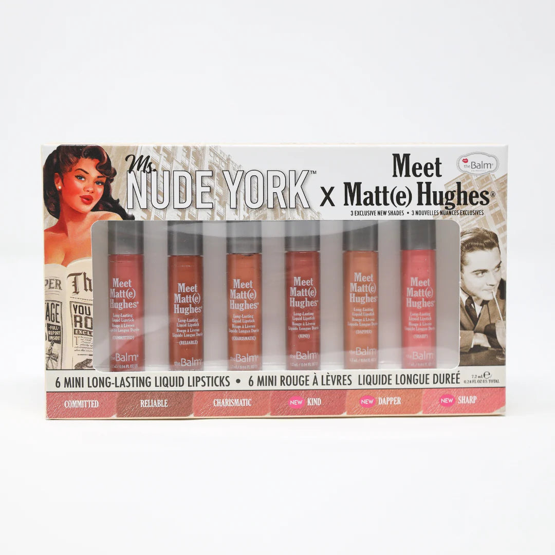 THE BALM Ms. Nude York x Meet Matt(e) Hughes Kit 1.4ML/6PCS