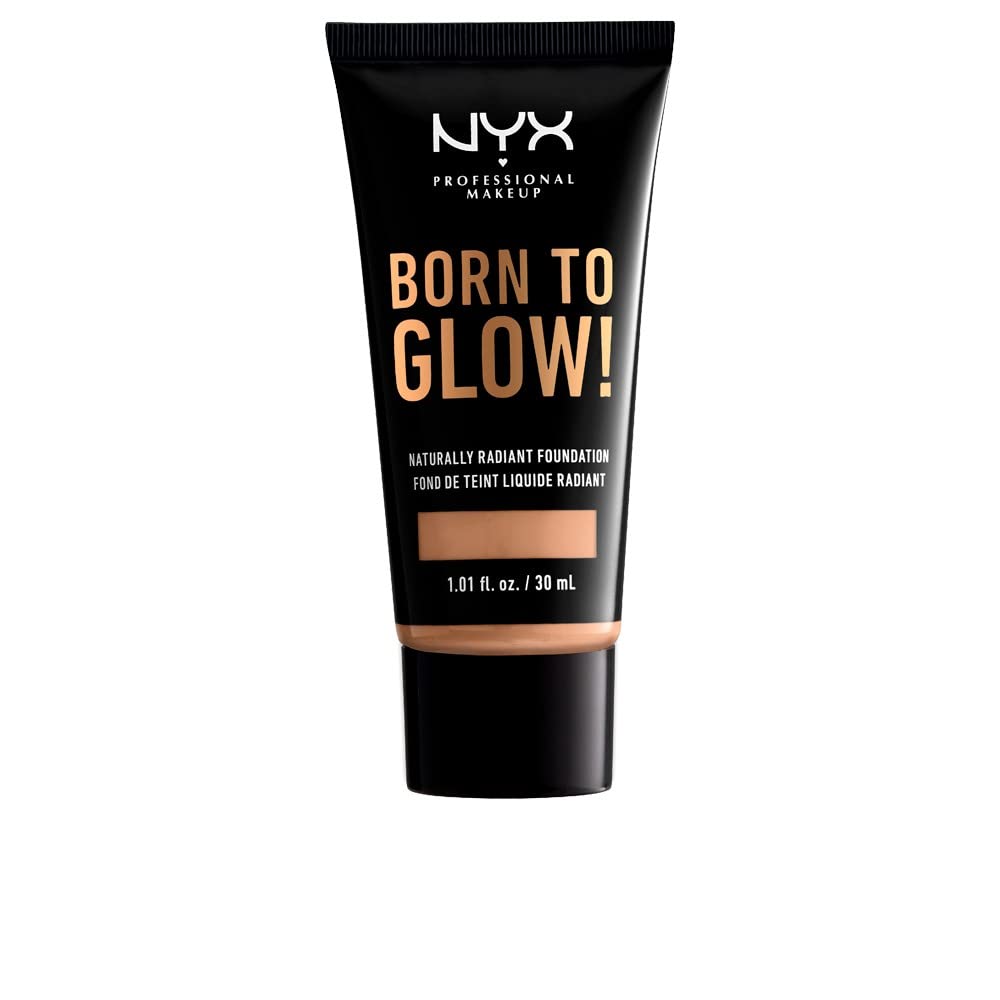 NYX Professional Makeup Born To Glow Naturally Radiant Foundation, Medium.