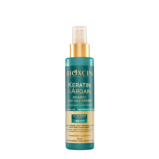Bioxcin Keratin & Argan Repair Leave In Liquid Hair Conditioner 150ML
