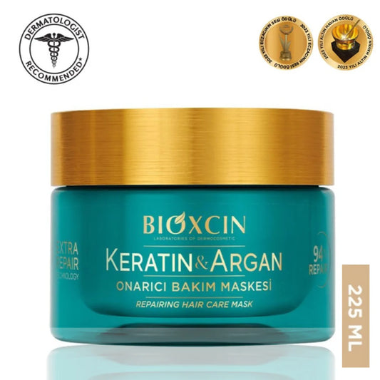 Bioxcin Keratin & Argan Repairing Hair Mask 225ML