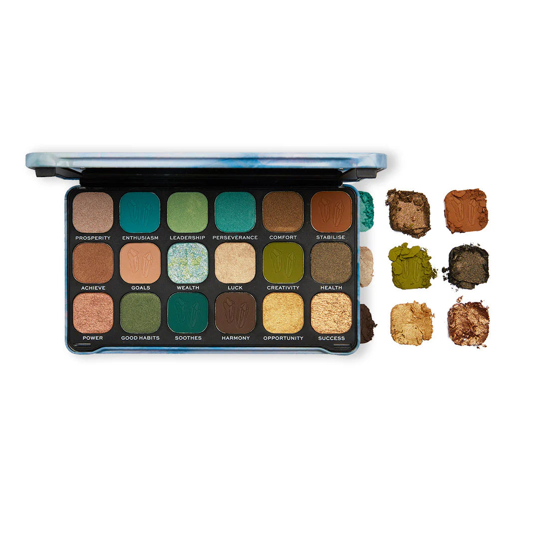 Revolution Crystal Aura Forever Flawless Shadow Palette Aventurine
