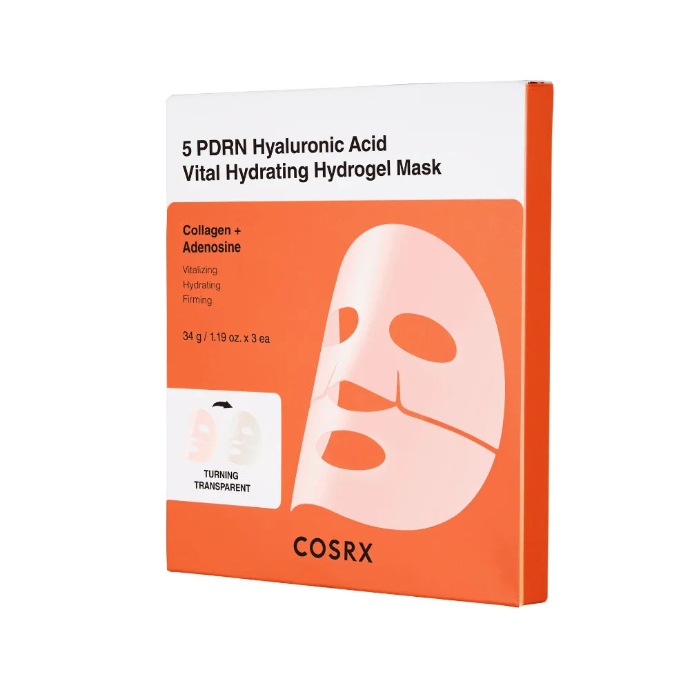 5 PDRN HYALURONIC ACID VITAL HYDRATING HYDROGEL MASK - 1 BOX