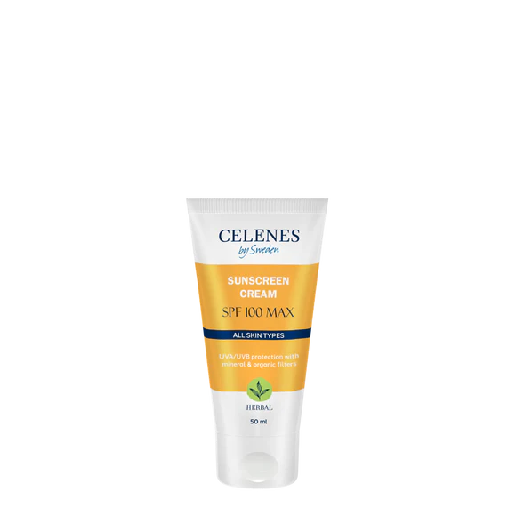 Celenes Herbal Full Protection & Natural Sunscreen Cream SPF 100 Max 50ML
