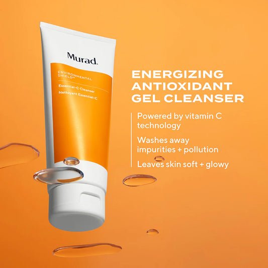 Murad Essential-C Facial Cleanser - Foaming Gel Face Wash- Vitamin C & Antioxidant Rich Treatment Backed by Science