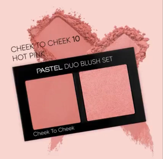 Pastel Duo Blush Set, Hot-Pink 10.
