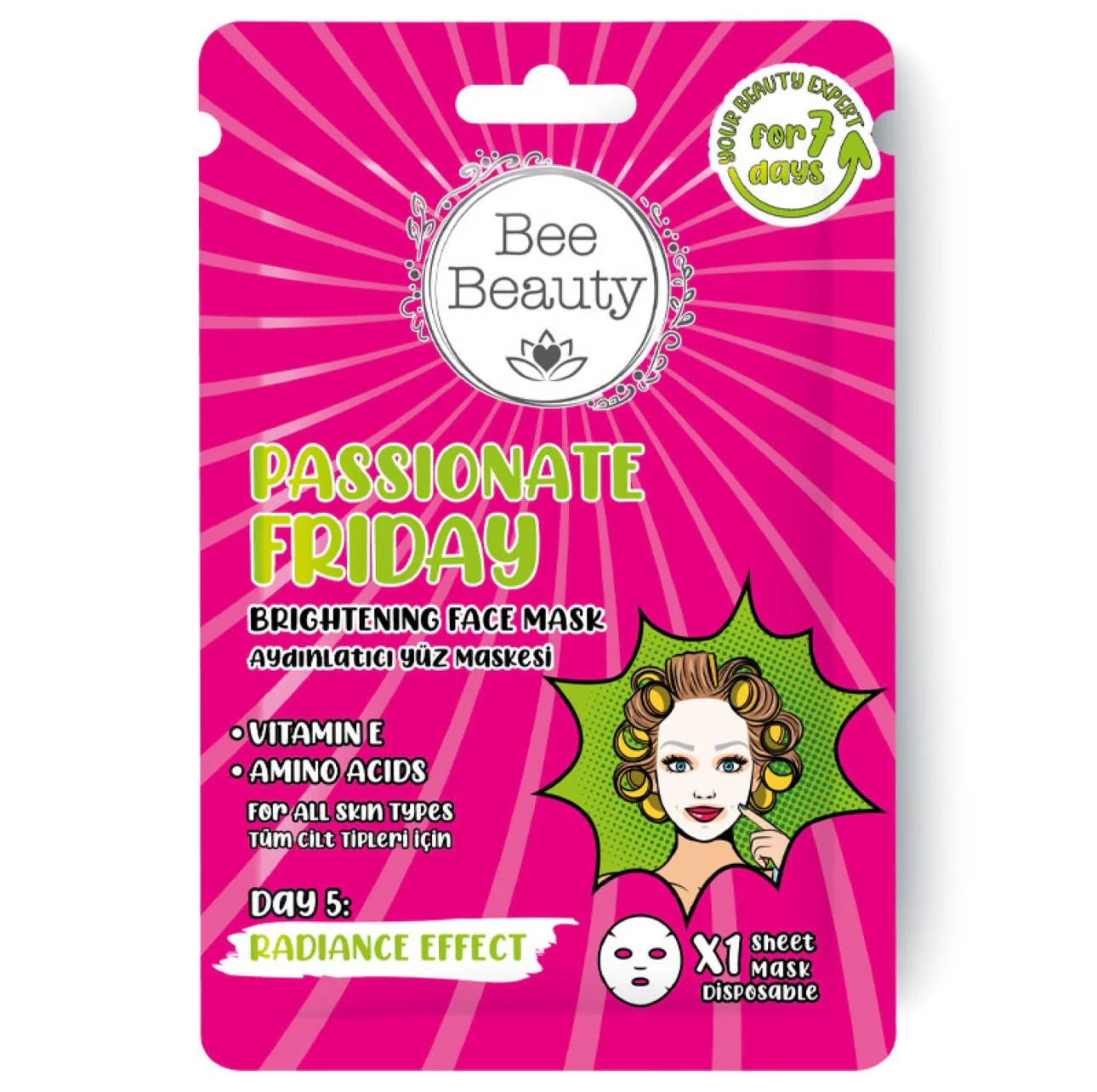 Bee Beauty Weekly Care Set Masks 7PCS