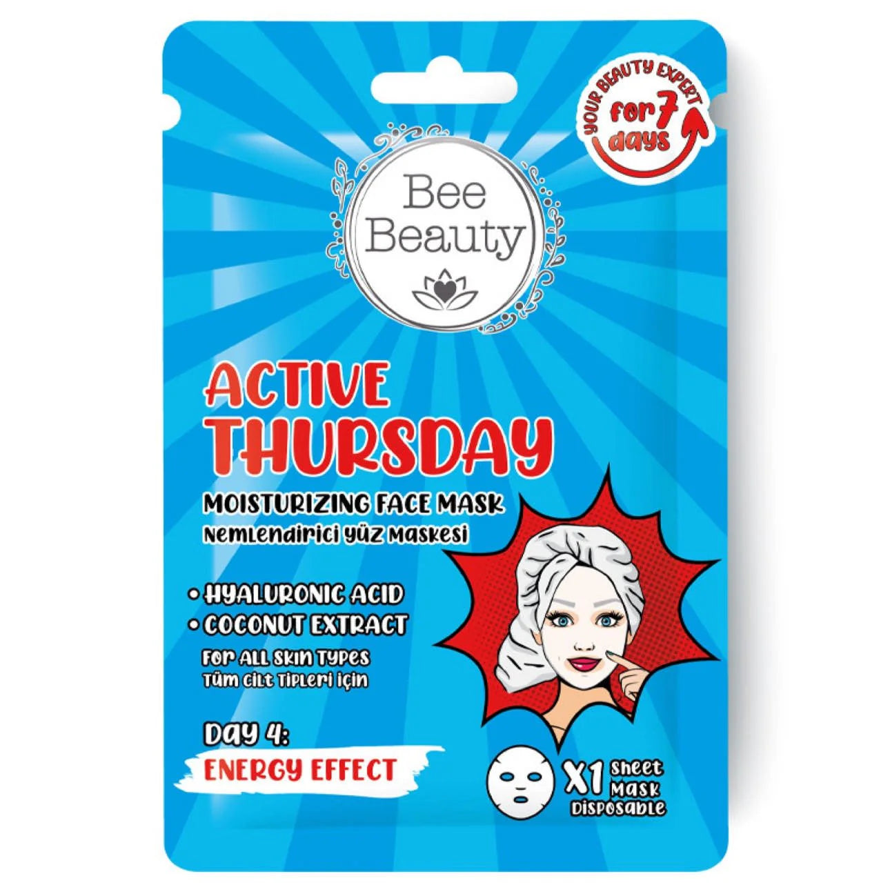 Bee Beauty Weekly Care Set Masks 7PCS