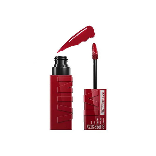 Maybelline  Super Stay Vinyl Ink Longwear No-Budge Liquid Lipcolor Make Up, Highly Pigmented Color and Instant Shine,