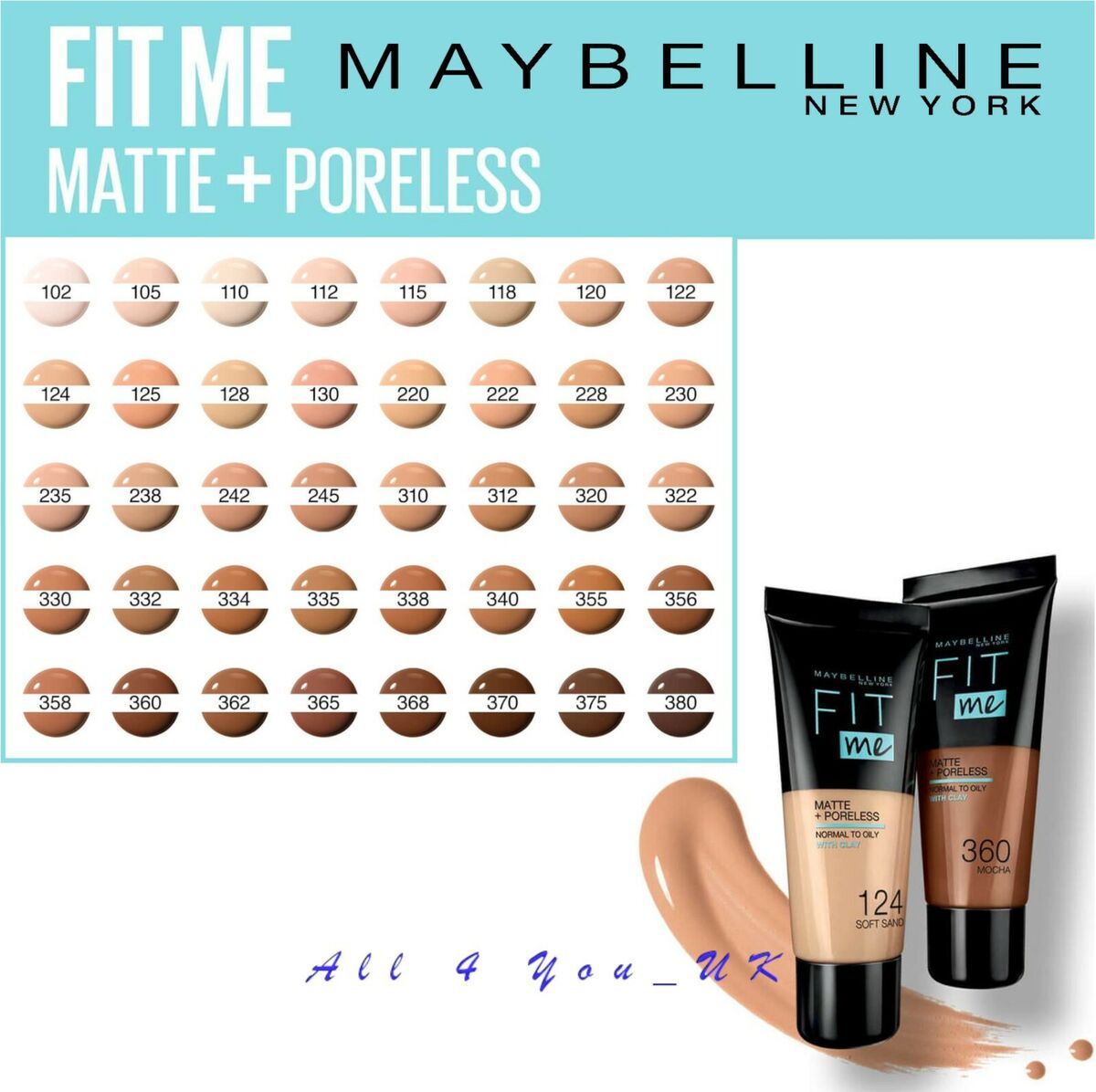 Maybelline Fit Me Matte + Poreless Liquid Foundation