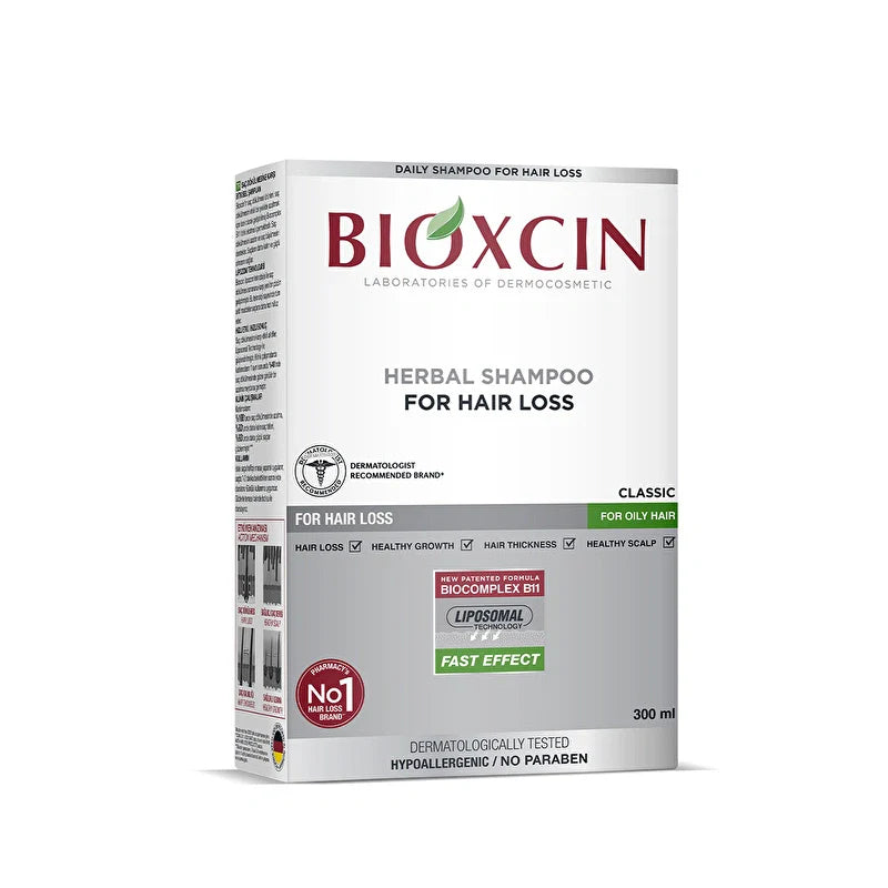 Bioxcin Anti Hair Loss Herbal Classic Shampoo Dry and Normal Hair 300ML