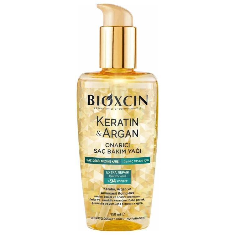 Bioxcin Keratin & Argan Repairing Hair Care Oil 150ML