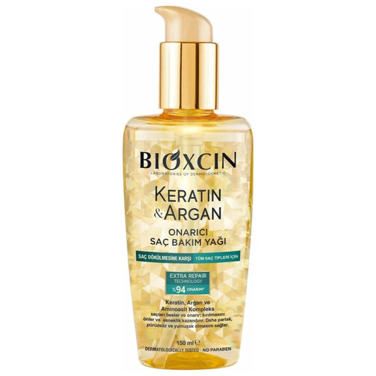 Bioxcin Keratin & Argan Repairing Hair Care Oil 150ML