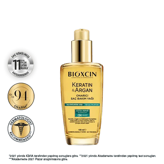 Bioxcin Keratin & Argan Repairing Hair Care Oil 150ML