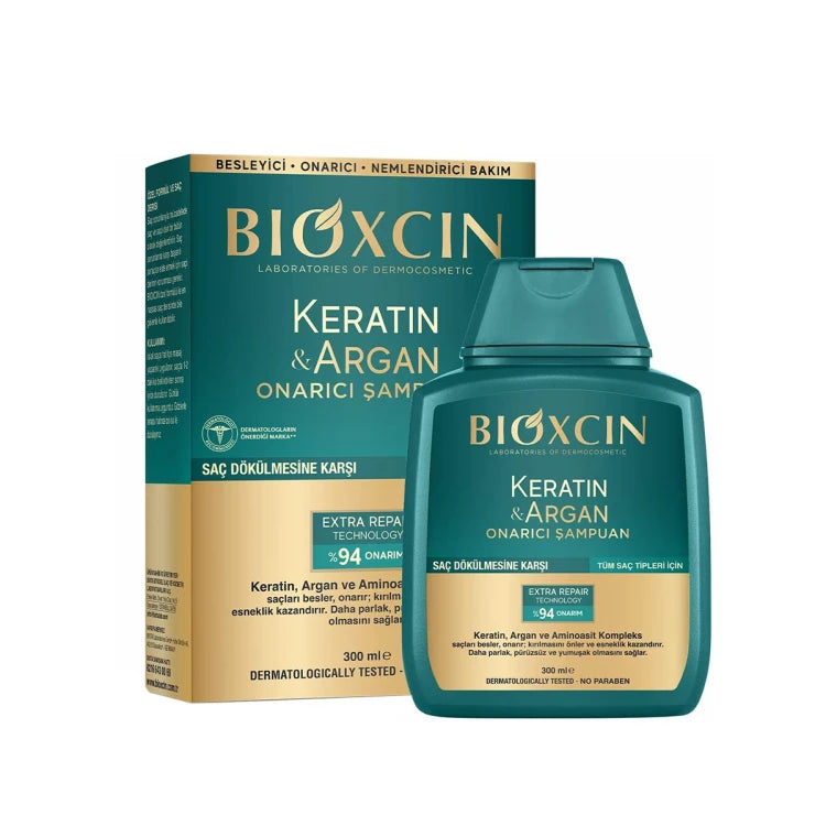 Bioxcin Keratin & Argan Repair Shampoo 300ML