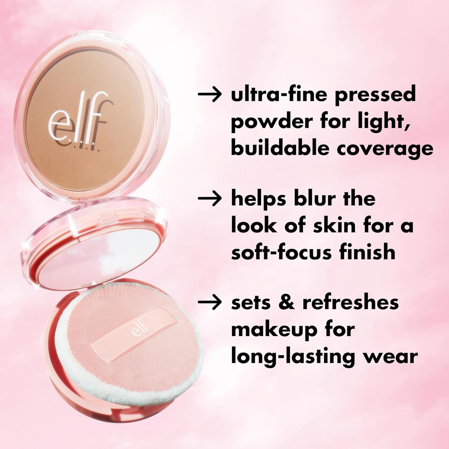 Elf Halo Glow Powder Filter, Ultra-fine Finishing Powder