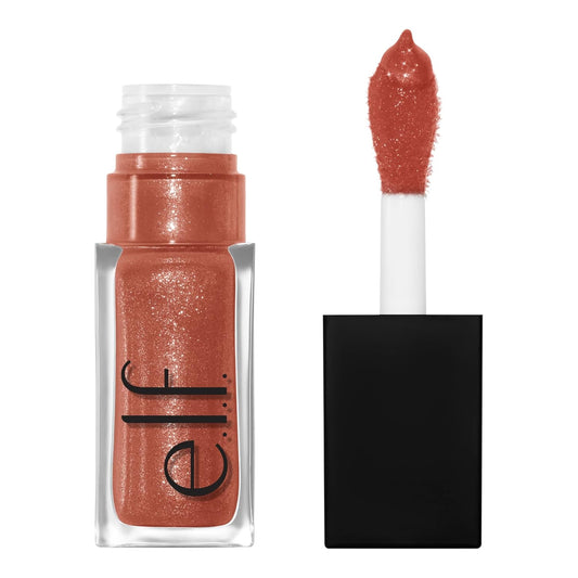 Elf Glow Reviver Lip Oil, Nourishing and Hydrating with High-Shine Glimmer Finish