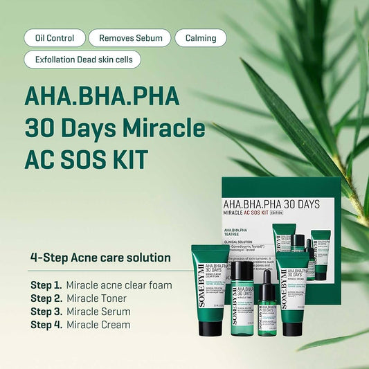 AHA BHA PHA 30Days Miracle AC SOS Kit 4pcs