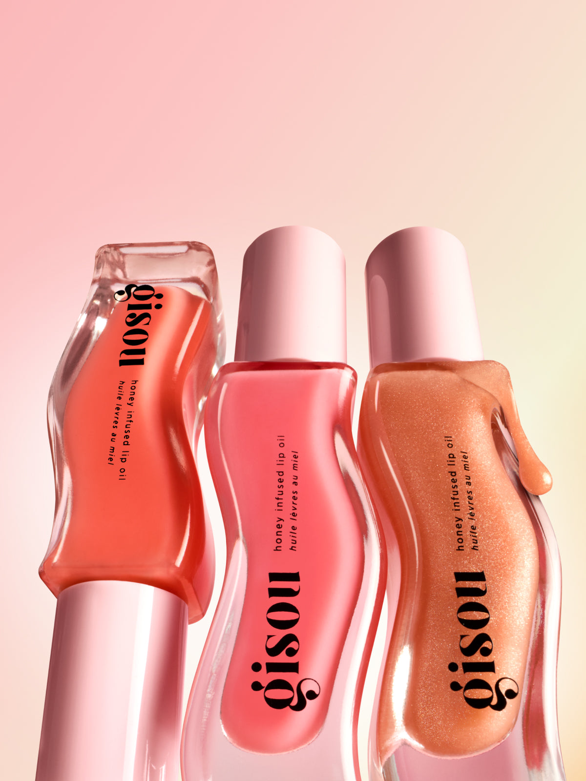 Gisou, Honey Infused Lip Oil Set, Gloss Hour Edition