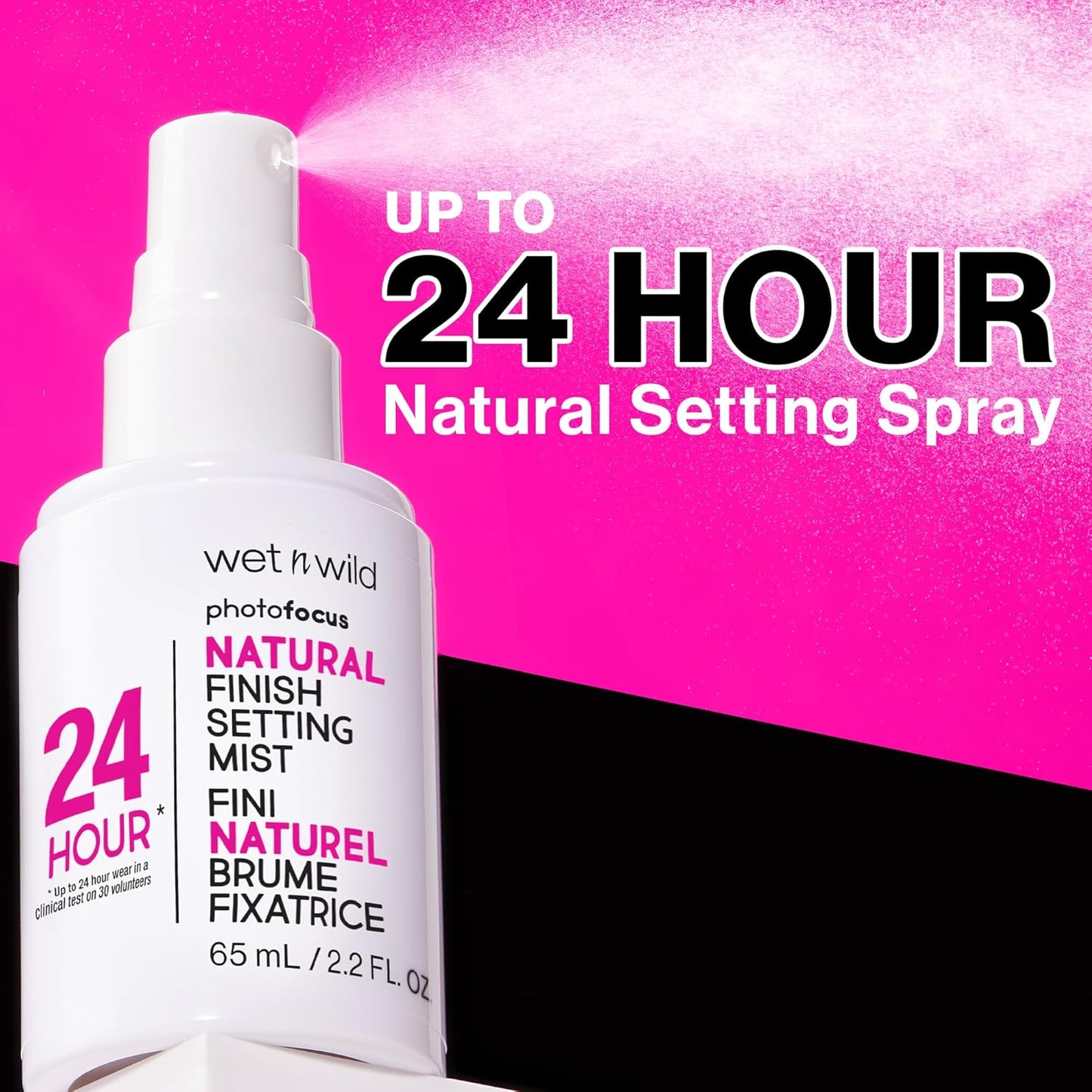 Wet n Wild Photo Focus Natural Finish Setting Mist, Makeup Setting Spray Enriched with Vitamins B5 and E, Lightweight Formula