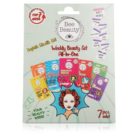 Bee Beauty Weekly Care Set Masks 7PCS