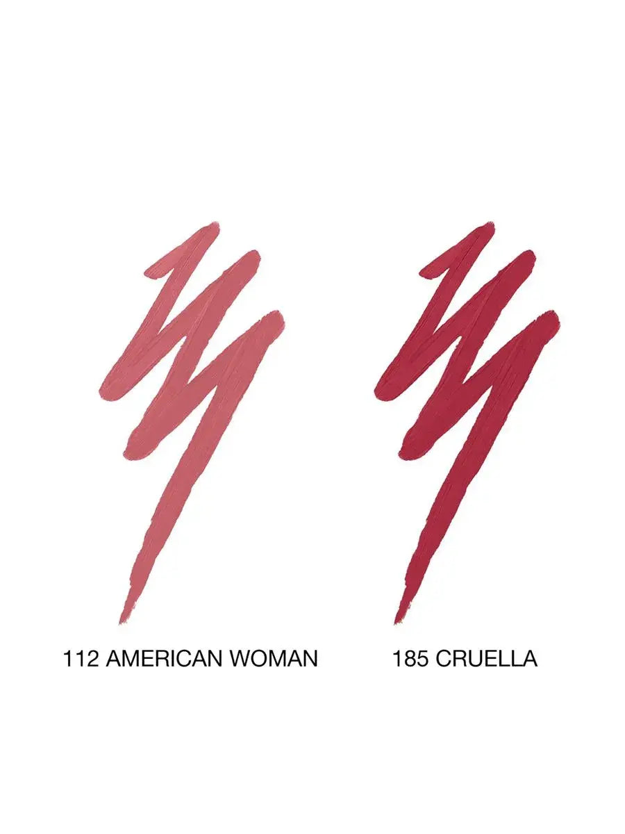 NARS A full-size duo of Powermatte High-Intensity Lip Pencil in coveted shades Cruella and American Woman