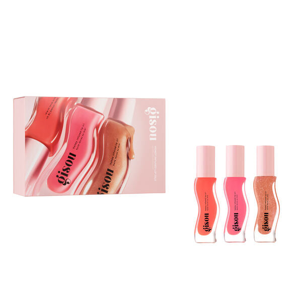 Gisou, Honey Infused Lip Oil Set, Gloss Hour Edition