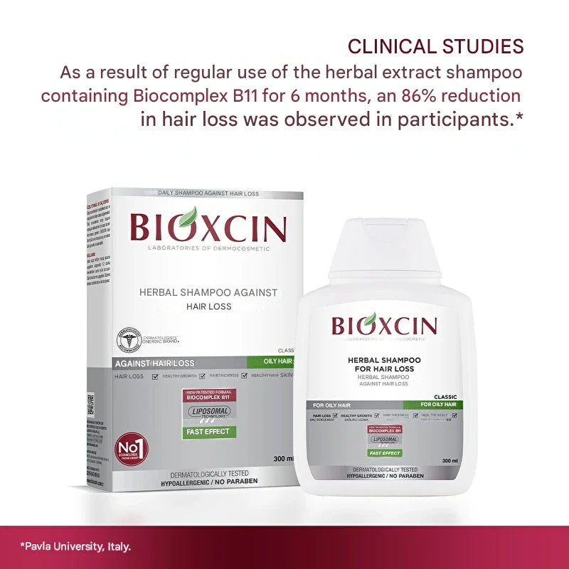 Bioxcin Anti Hair Loss Herbal Classic Shampoo Dry and Normal Hair 300ML