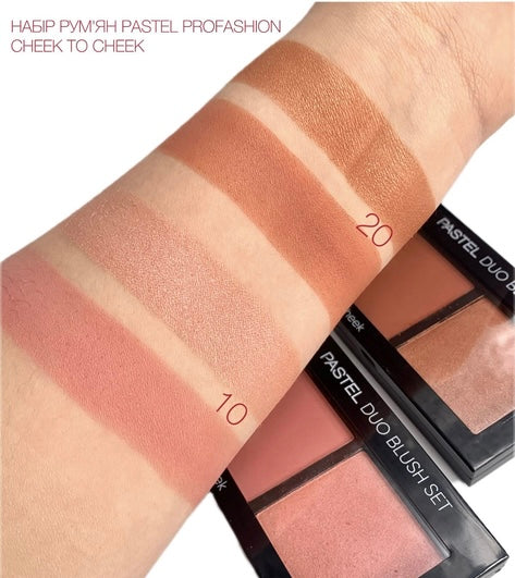 Pastel Duo Blush Set, Hot-Pink 10.