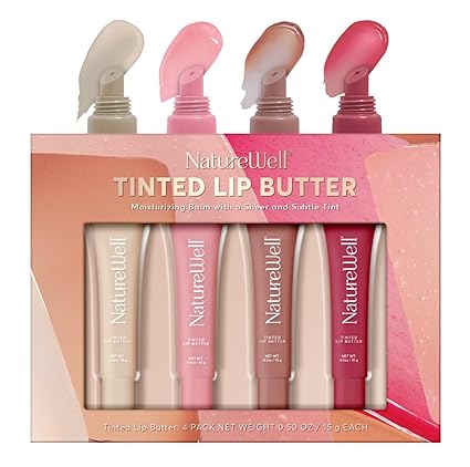 Nature Well Tinted Lip Butter Variety Pack 4PCS