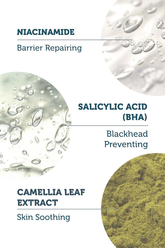 The Purest Solutions Exfoliating Salicylic Acid Cleanser Facial Cleanser (0.5% Salicylic Acid & 1% Niacinamide) 200ML