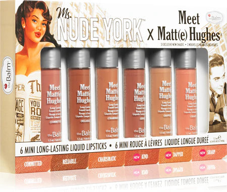 THE BALM Ms. Nude York x Meet Matt(e) Hughes Kit 1.4ML/6PCS